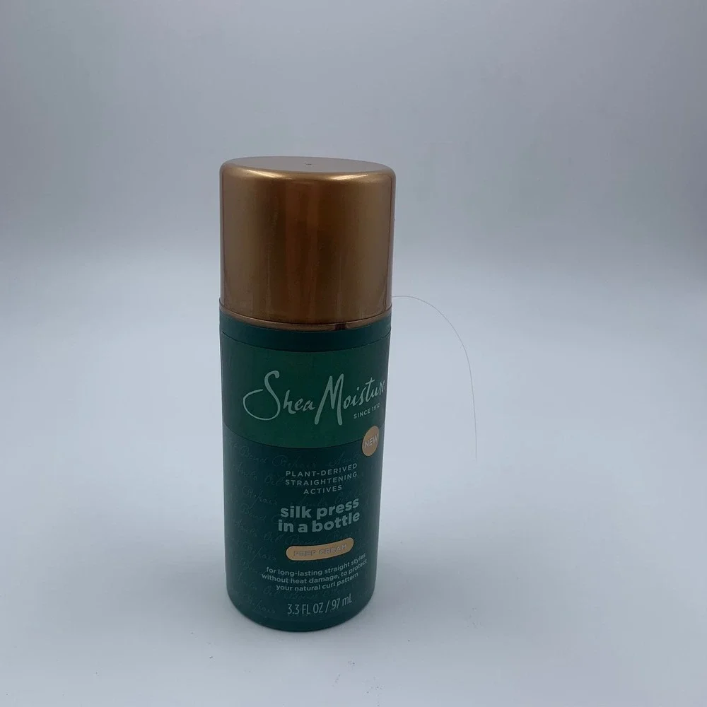 SheaMoisture Silk Press in a Bottle Prep Cream - 3.3 oz Heat Protectant NEW